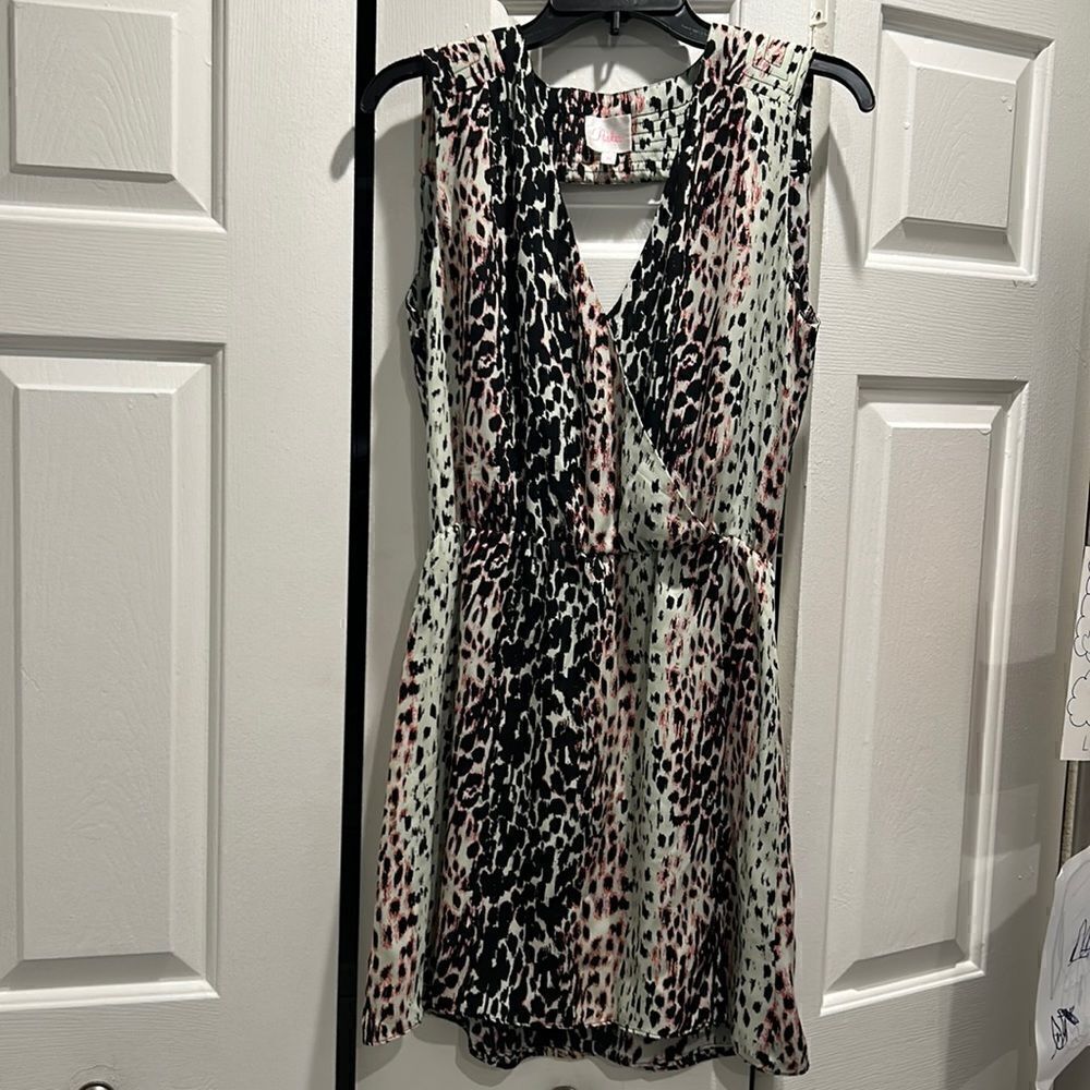 Parker Leopard Print Dress, Size Medium